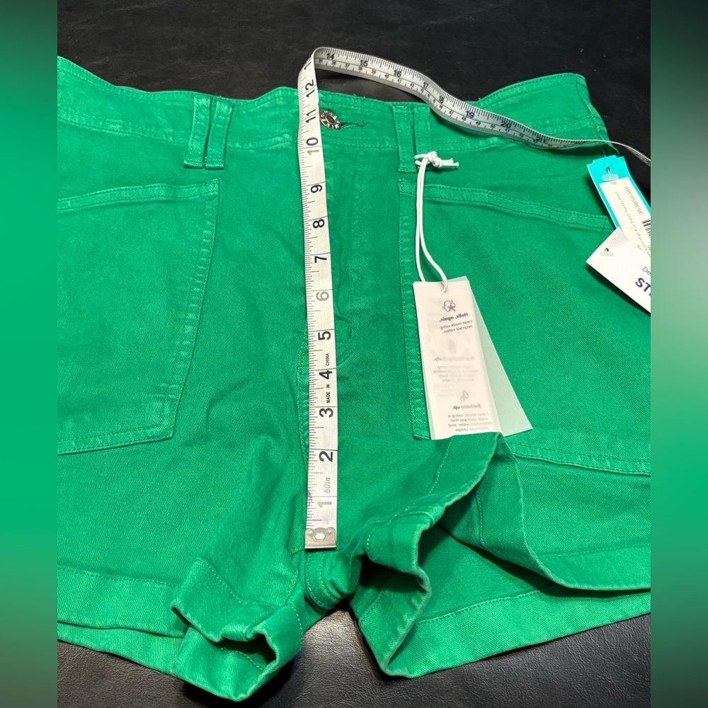 Daze Denim The Valley Short High Ride Patch Pocket Short Green Size 10/30 NWT - Picture 5 of 10